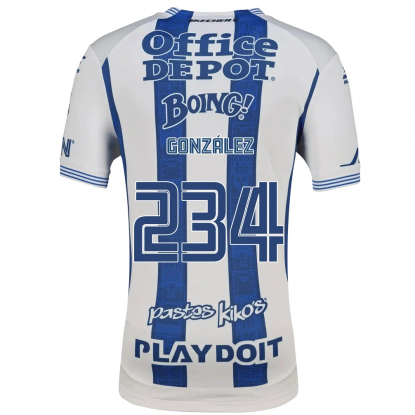 Danxen Kid Oswaldo González #234 White Navy Blue Home Jersey 2026/27 T-Shirt
