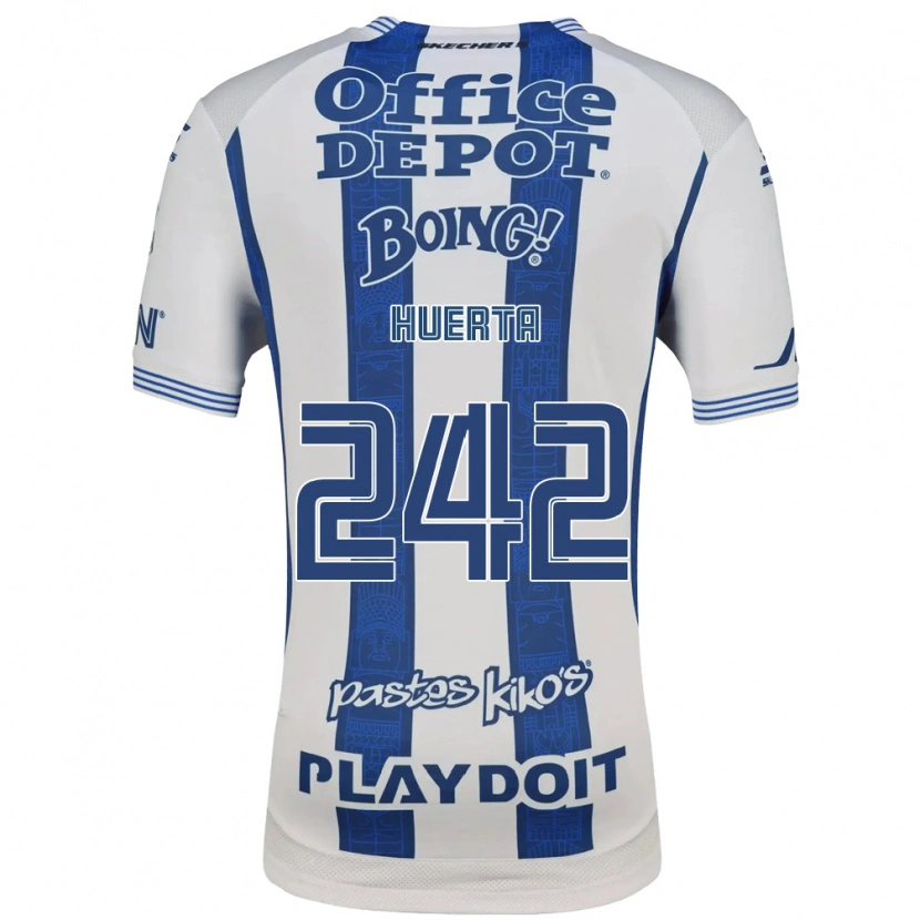 Danxen Kid Héctor Huerta #242 White Navy Blue Home Jersey 2026/27 T-Shirt