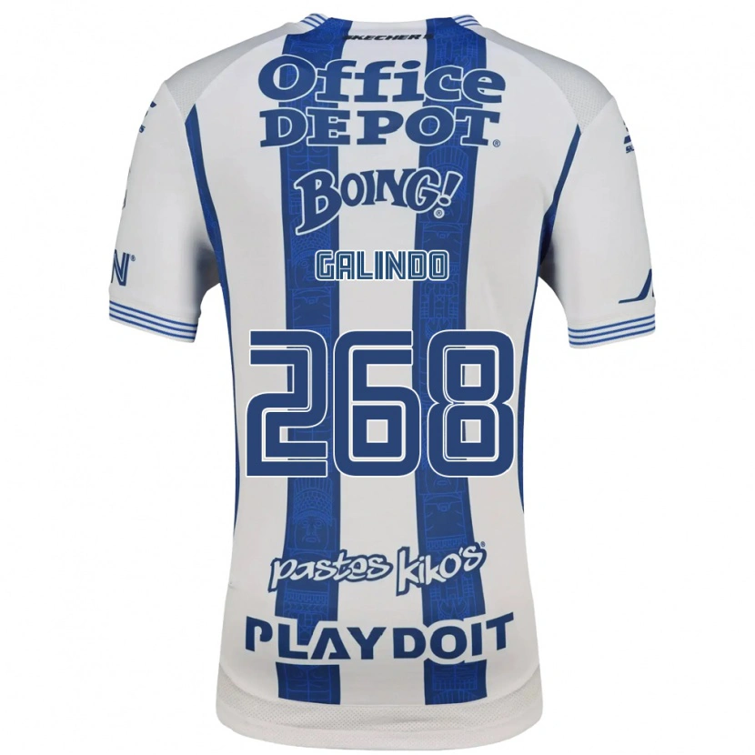 Danxen Kid Alfonso Galindo #268 White Navy Blue Home Jersey 2026/27 T-Shirt
