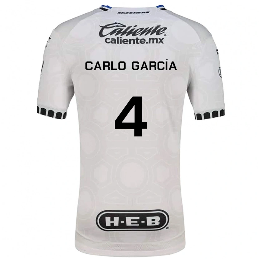 Danxen Kid Carlo García #4 White Black Blue Home Jersey 2026/27 T-Shirt