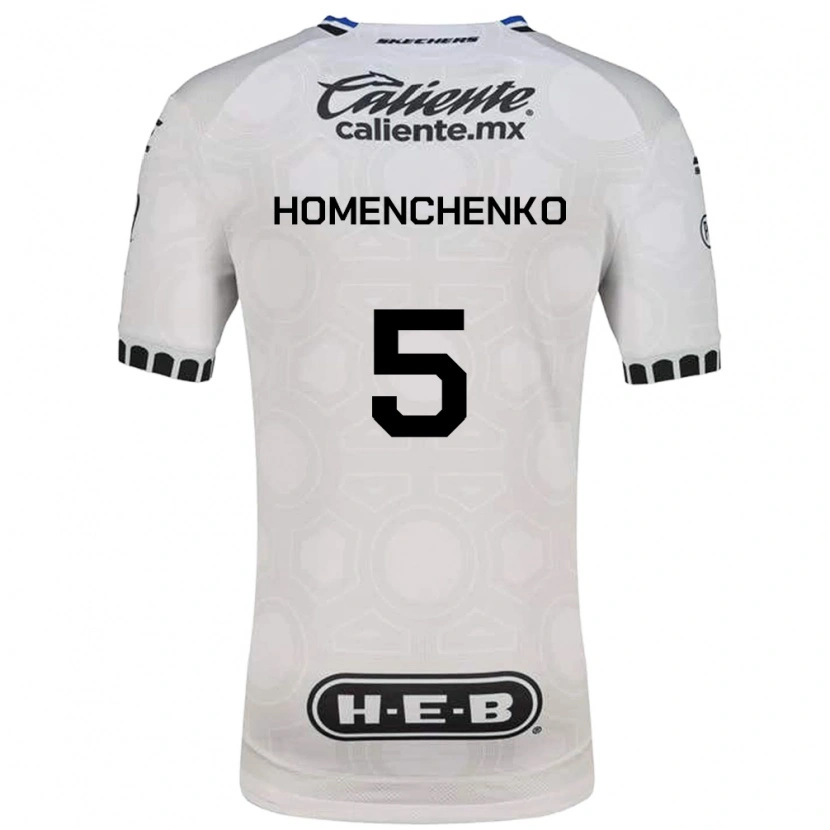 Danxen Kid Santiago Homenchenko #5 White Black Blue Home Jersey 2026/27 T-Shirt