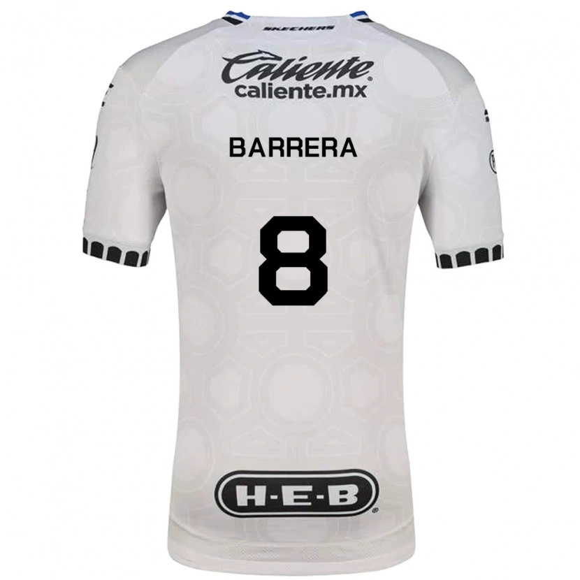 Danxen Kid Pablo Barrera #8 White Black Blue Home Jersey 2026/27 T-Shirt
