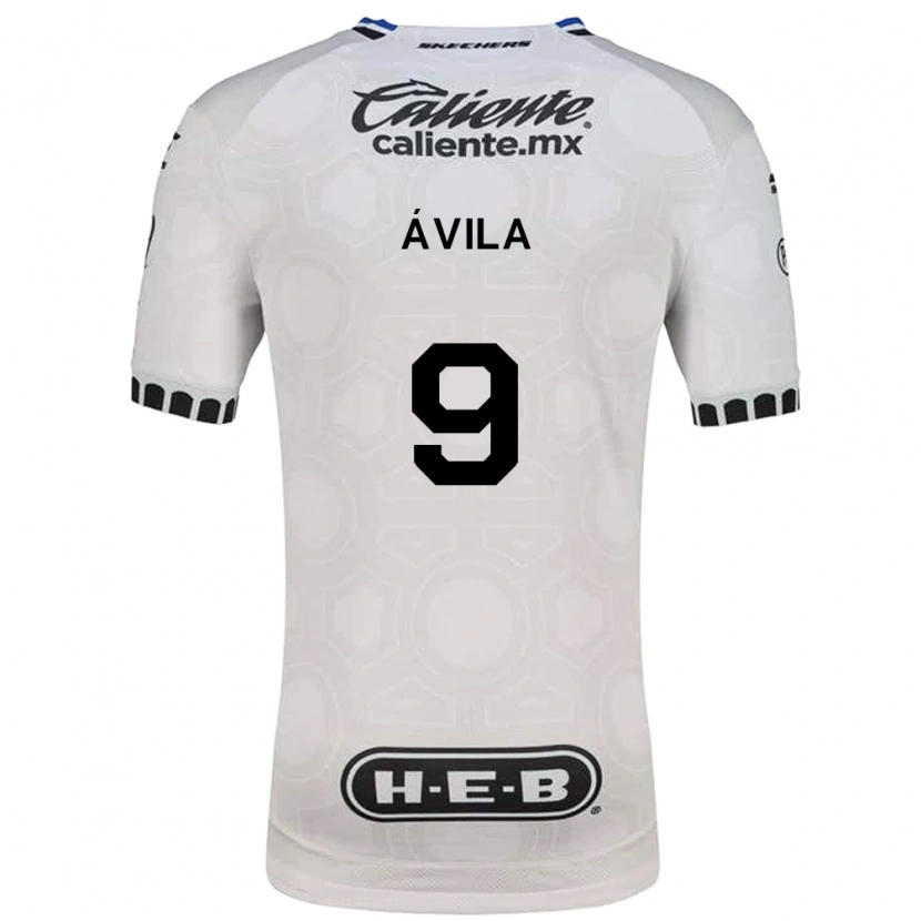 Danxen Kid Alí Ávila #9 White Black Blue Home Jersey 2026/27 T-Shirt