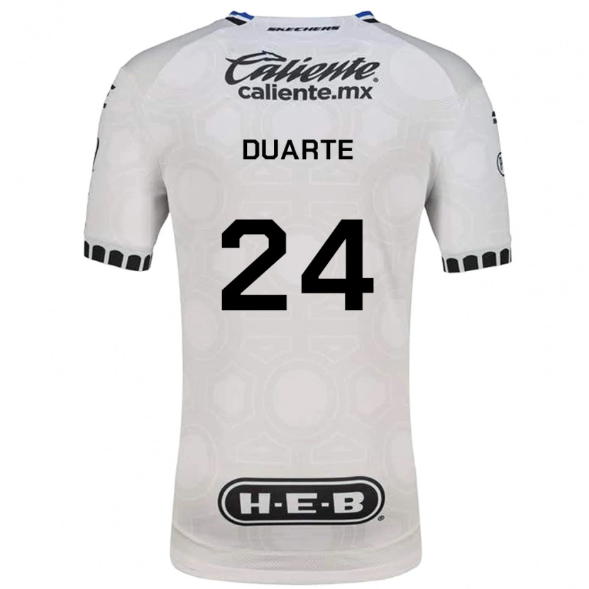 Danxen Kid Bayron Duarte #24 White Black Blue Home Jersey 2026/27 T-Shirt