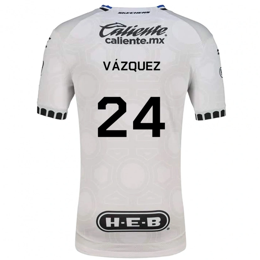Danxen Kid Brayton Vázquez #24 White Black Blue Home Jersey 2026/27 T-Shirt