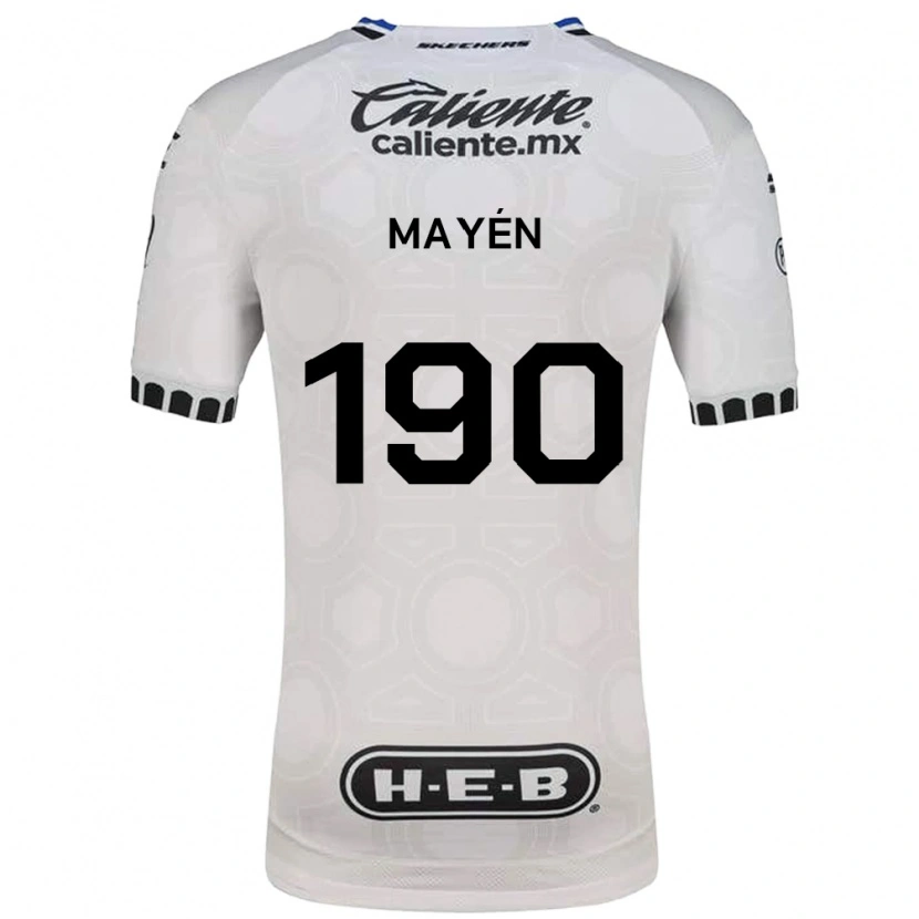 Danxen Kid Eduardo Mayén #190 White Black Blue Home Jersey 2026/27 T-Shirt