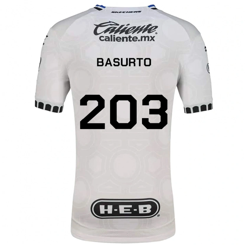 Danxen Kid Osvaldo Basurto #203 White Black Blue Home Jersey 2026/27 T-Shirt
