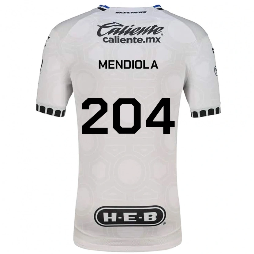Danxen Kid Carlos Mendiola #204 White Black Blue Home Jersey 2026/27 T-Shirt