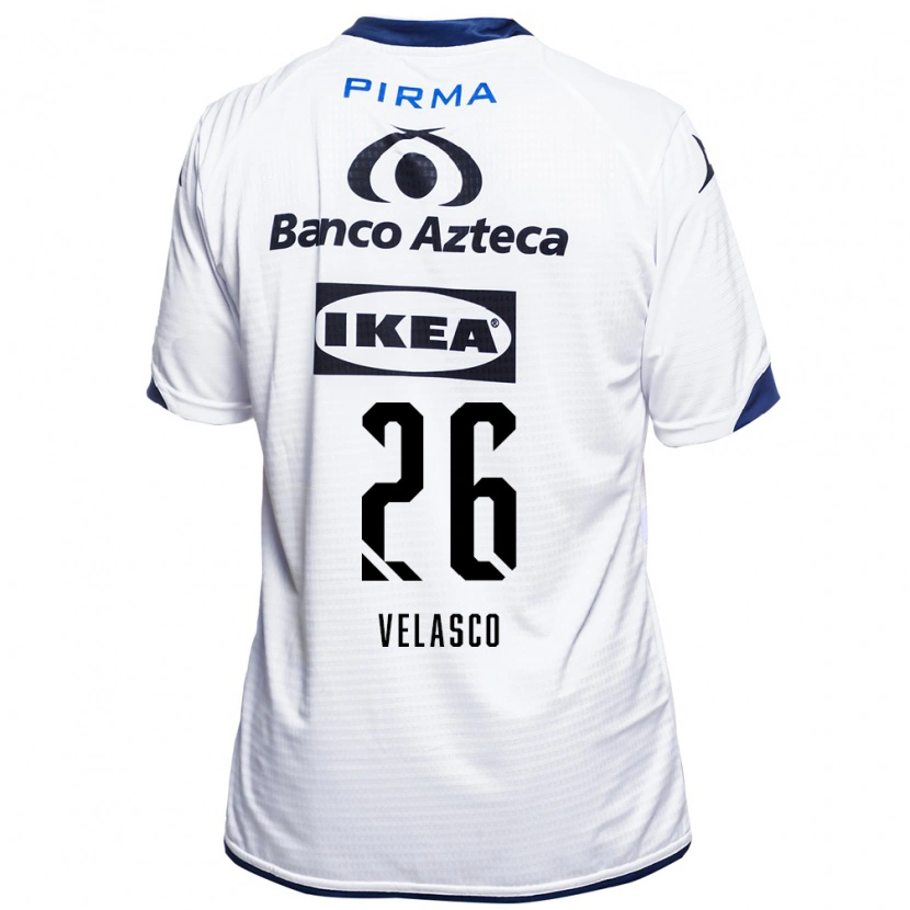 Danxen Kid Kevin Velasco #26 White Black Blue Home Jersey 2026/27 T-Shirt