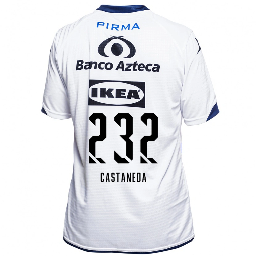 Danxen Kid Ángel Castañeda #232 White Black Blue Home Jersey 2026/27 T-Shirt