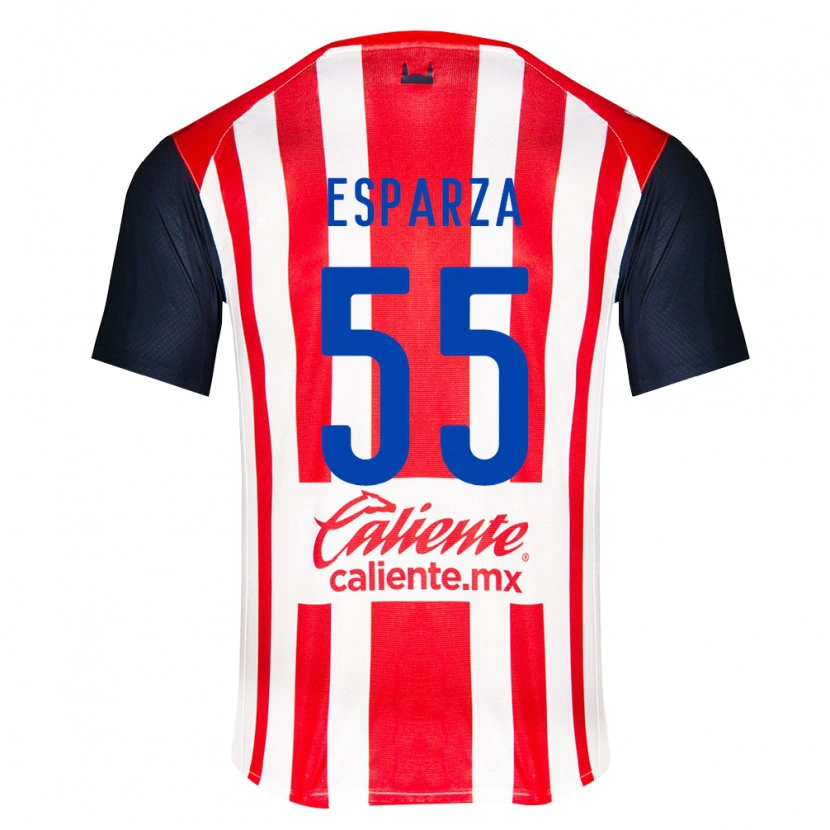Danxen Kid Sebastián Esparza #55 Red Black White Home Jersey 2026/27 T-Shirt