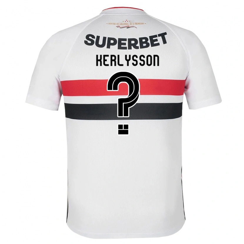 Danxen Kid Kerlysson Hiago Moreira De Sousa #0 White Red Black Home Jersey 2026/27 T-Shirt
