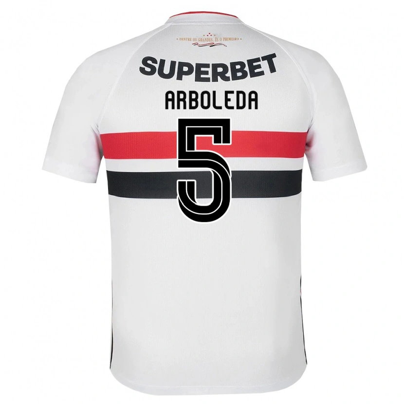 Danxen Kid Robert Arboleda #5 White Red Black Home Jersey 2026/27 T-Shirt