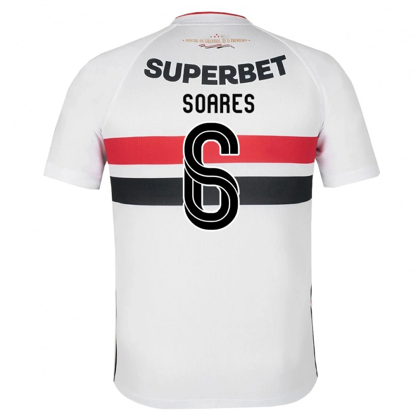 Danxen Kid Jéssica Soares #6 White Red Black Home Jersey 2026/27 T-Shirt