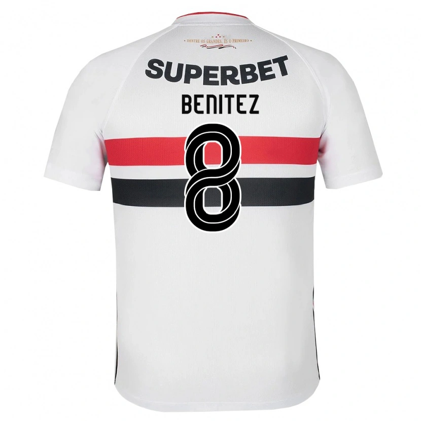 Danxen Kid Martin Benitez #8 White Red Black Home Jersey 2026/27 T-Shirt