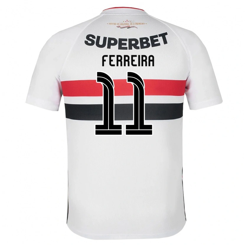 Danxen Kid Aldemir Dos Santos Ferreira #11 White Red Black Home Jersey 2026/27 T-Shirt