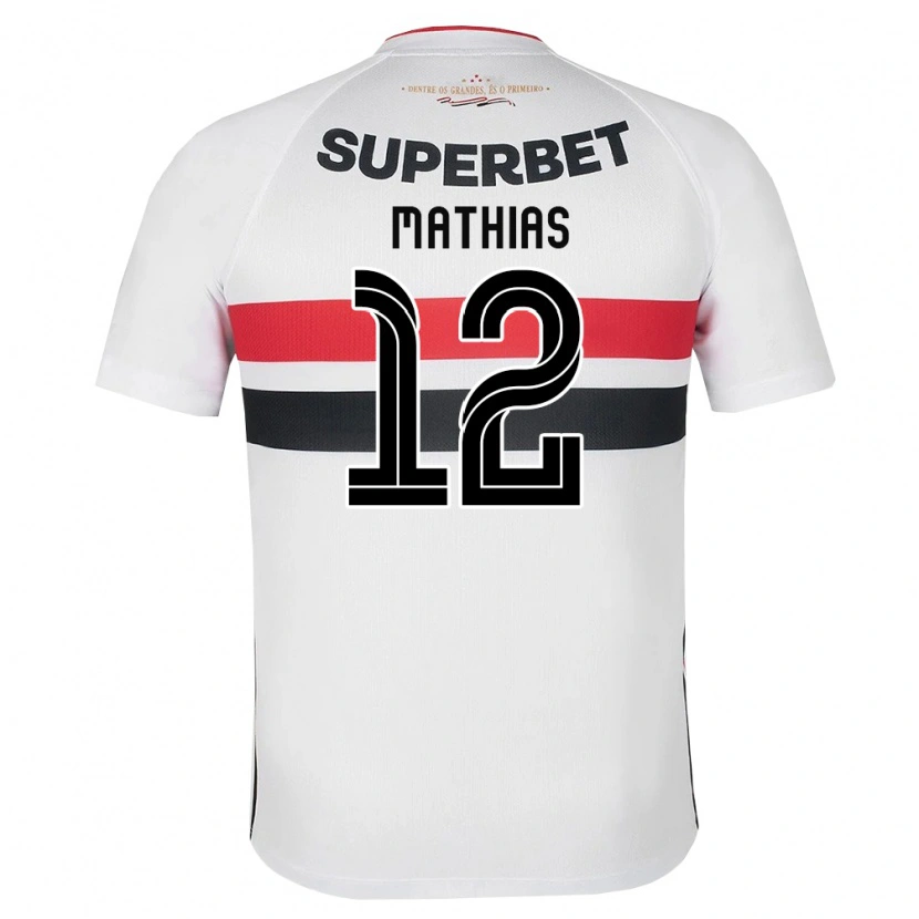 Danxen Kid Leandro Mathias #12 White Red Black Home Jersey 2026/27 T-Shirt