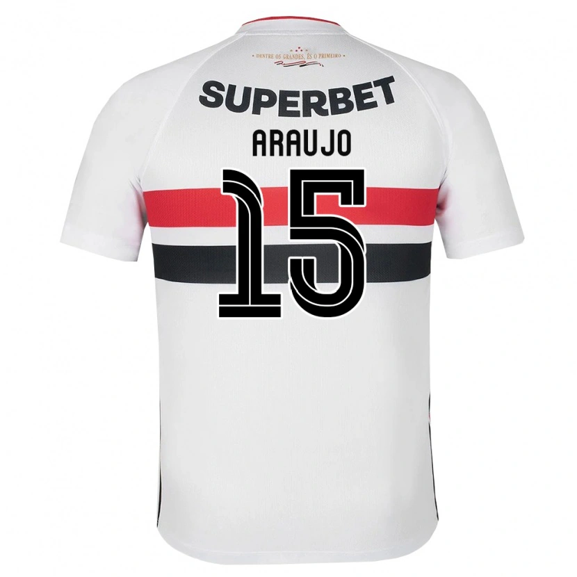 Danxen Kid Michel Araújo #15 White Red Black Home Jersey 2026/27 T-Shirt