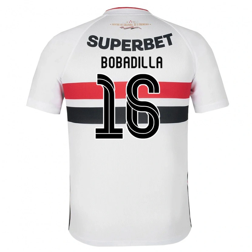 Danxen Kid Damián Bobadilla #16 White Red Black Home Jersey 2026/27 T-Shirt