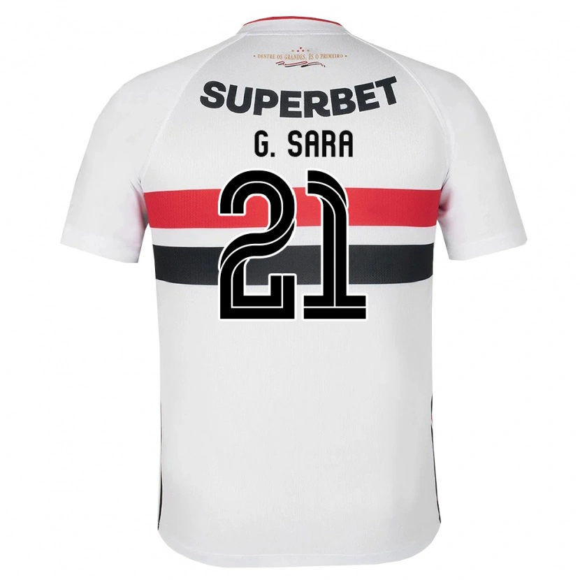 Danxen Kid Gabriel Sara #21 White Red Black Home Jersey 2026/27 T-Shirt