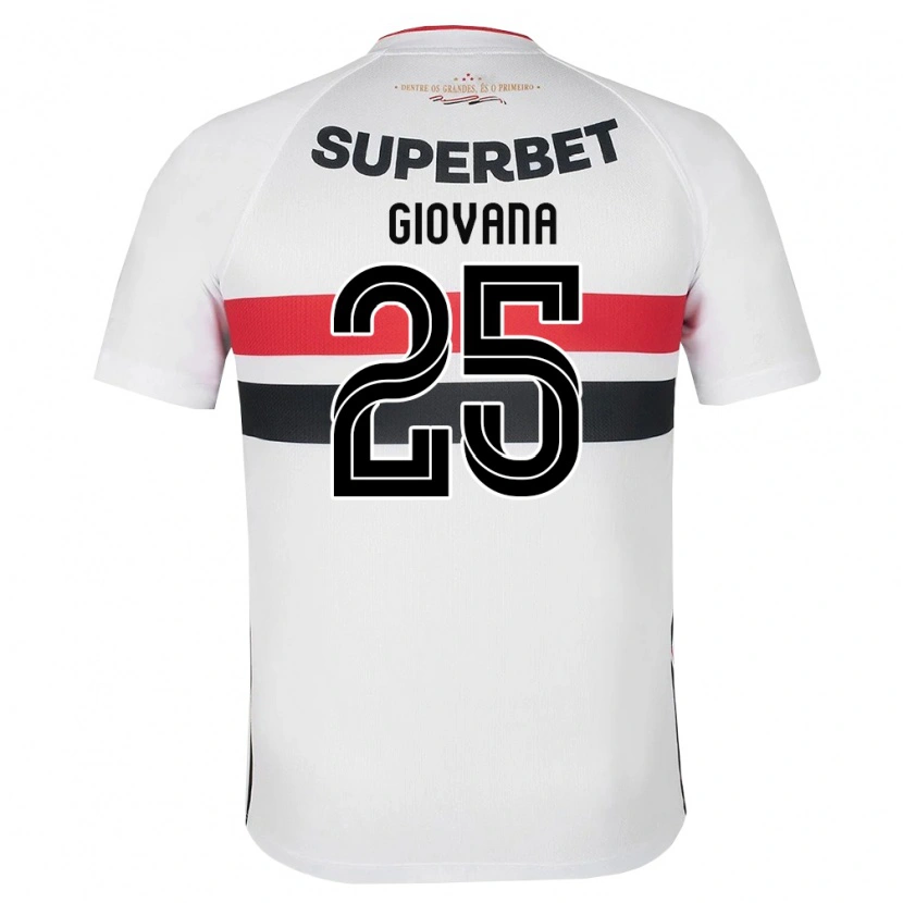 Danxen Kid Giovana #25 White Red Black Home Jersey 2026/27 T-Shirt