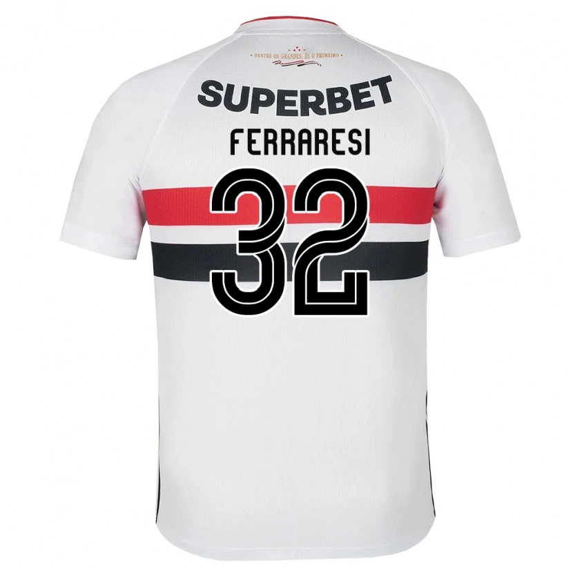 Danxen Kid Nahuel Ferraresi #32 White Red Black Home Jersey 2026/27 T-Shirt