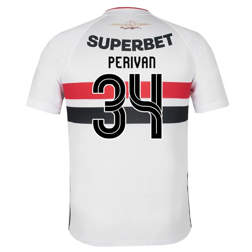Danxen Kid Perivan Dos Santos #34 White Red Black Home Jersey 2026/27 T-Shirt