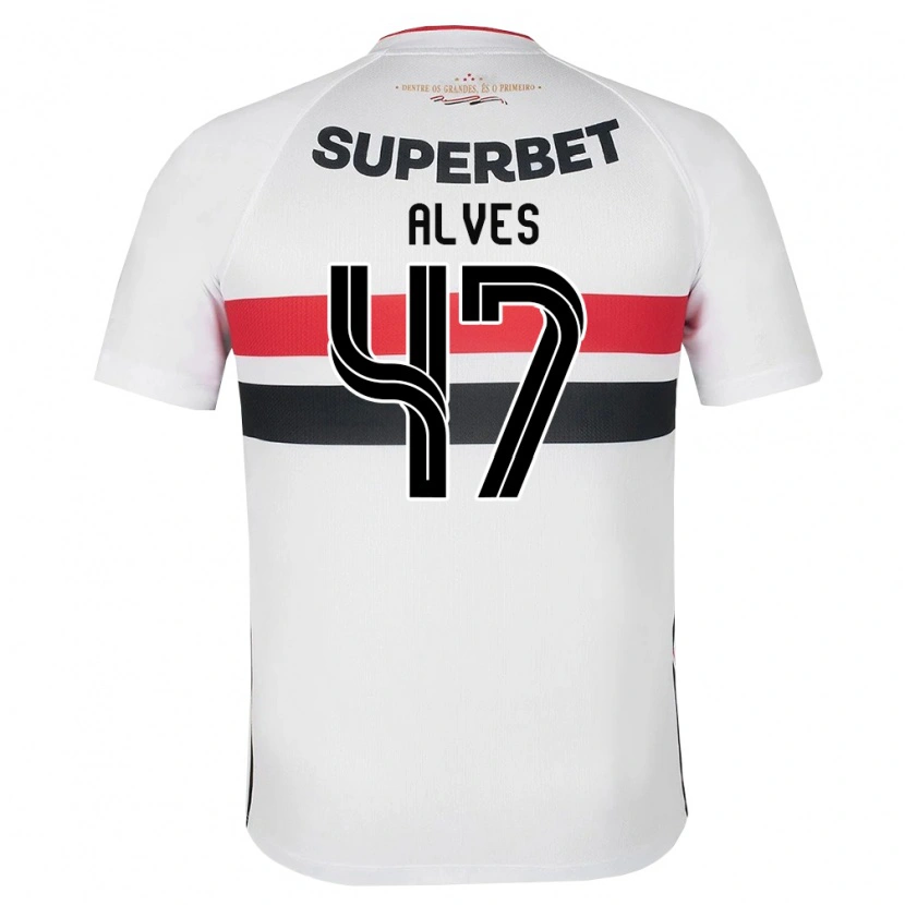 Danxen Kid Matheus Alves #47 White Red Black Home Jersey 2026/27 T-Shirt
