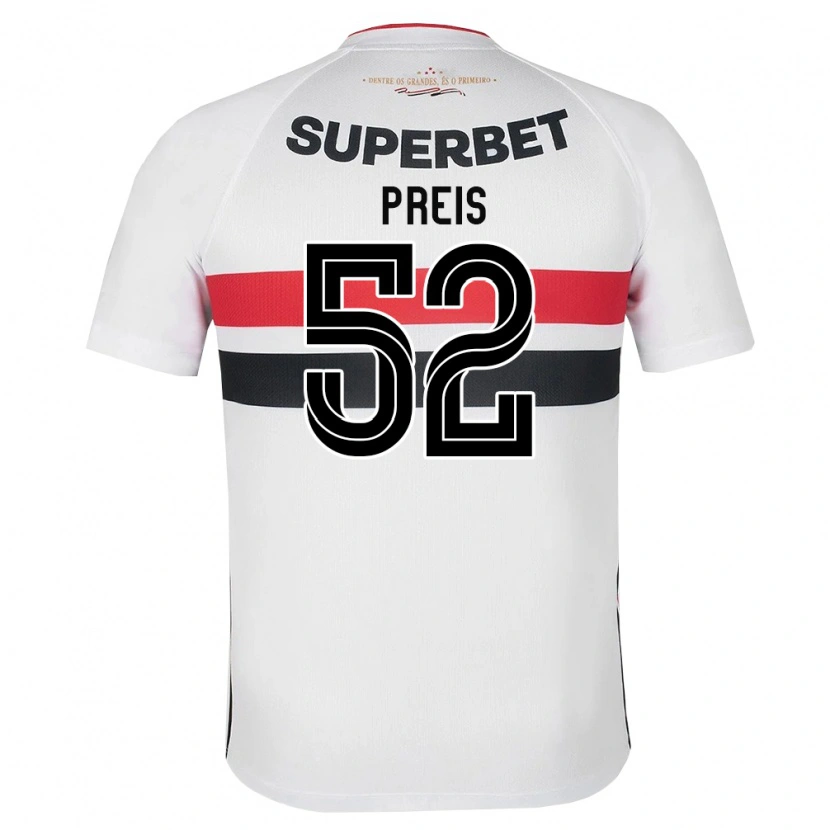 Danxen Kid Felipe Preis #52 White Red Black Home Jersey 2026/27 T-Shirt