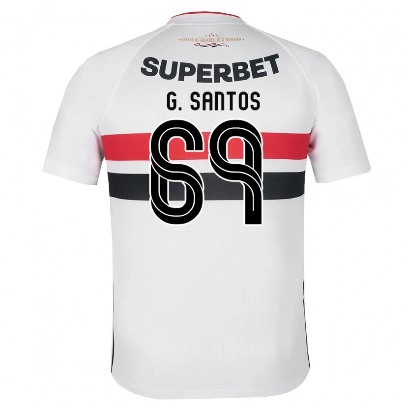 Danxen Kid Guilherme Santos #69 White Red Black Home Jersey 2026/27 T-Shirt