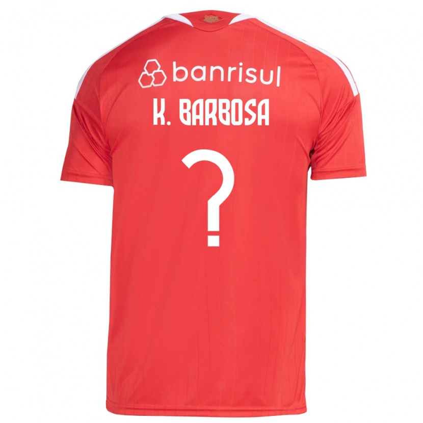 Danxen Kid Kauã Barbosa #0 Red White Home Jersey 2026/27 T-Shirt