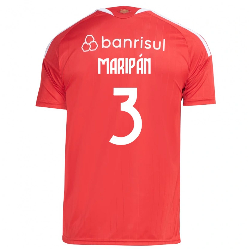 Danxen Kid Guillermo Maripán #3 Red White Home Jersey 2026/27 T-Shirt