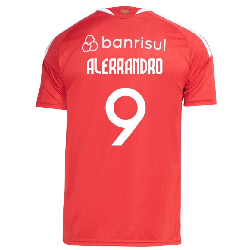 Danxen Kid Alerrandro Barra Mansa Realino De Souza #9 Red White Home Jersey 2026/27 T-Shirt
