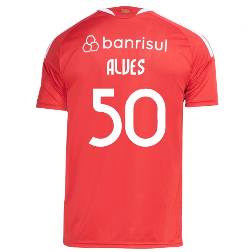 Danxen Kid Kauan Alves #50 Red White Home Jersey 2026/27 T-Shirt