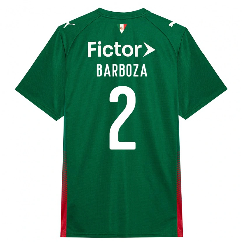 Danxen Kid Alexander Barboza #2 Green Red White Home Jersey 2026/27 T-Shirt