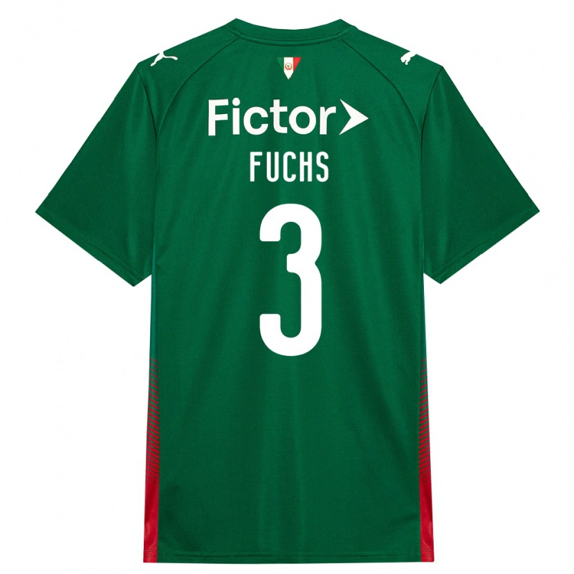 Danxen Kid Bruno Fuchs #3 Green Red White Home Jersey 2026/27 T-Shirt