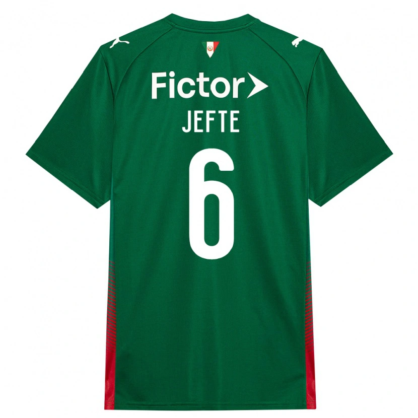 Danxen Kid Jefté Vital Da Silva Dias #6 Green Red White Home Jersey 2026/27 T-Shirt