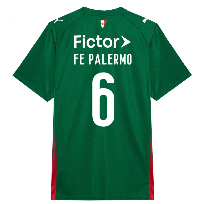Danxen Kid Fe Palermo #6 Green Red White Home Jersey 2026/27 T-Shirt
