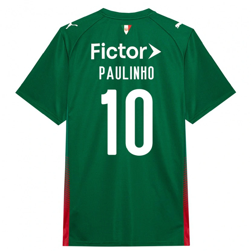 Danxen Kid Paulinho #10 Green Red White Home Jersey 2026/27 T-Shirt
