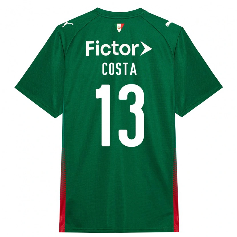 Danxen Kid Enzo Costa #13 Green Red White Home Jersey 2026/27 T-Shirt