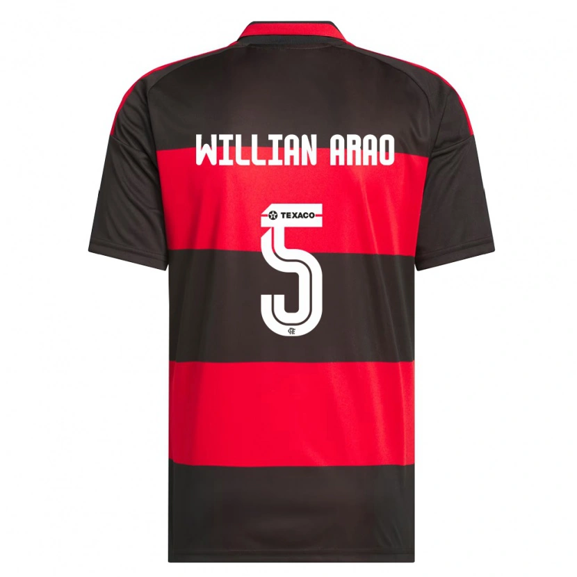 Danxen Kid Willian Arao #5 Red Black White Home Jersey 2026/27 T-Shirt
