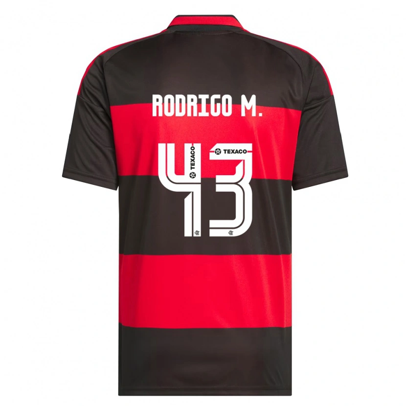 Danxen Kid Rodrigo Muniz #43 Red Black White Home Jersey 2026/27 T-Shirt