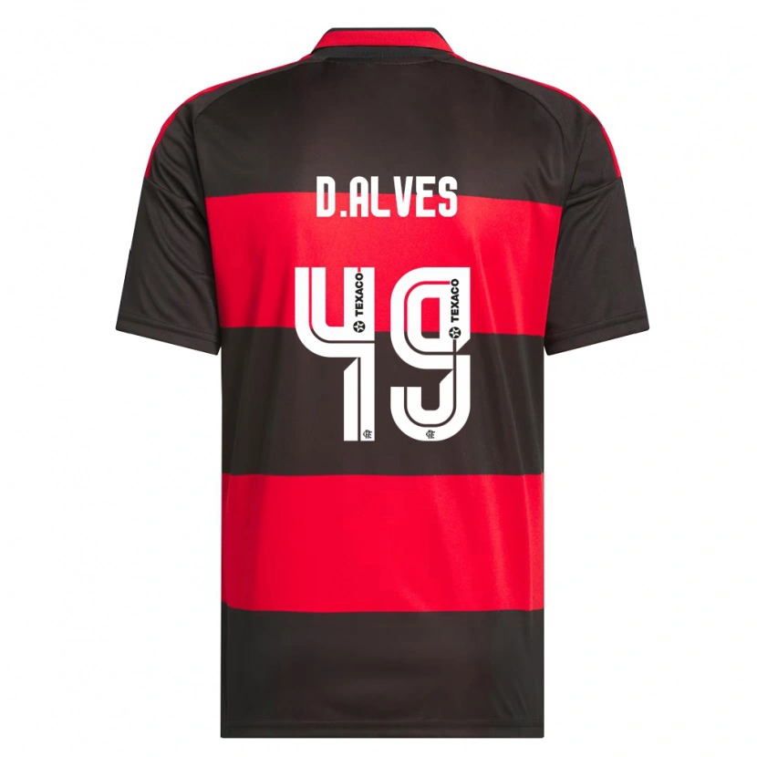 Danxen Kid Dyogo Alves #49 Red Black White Home Jersey 2026/27 T-Shirt
