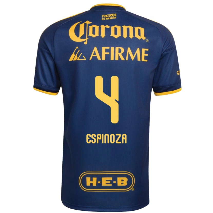 Danxen Kid Greta Espinoza #4 Royal Blue Yellow Away Jersey 2026/27 T-Shirt