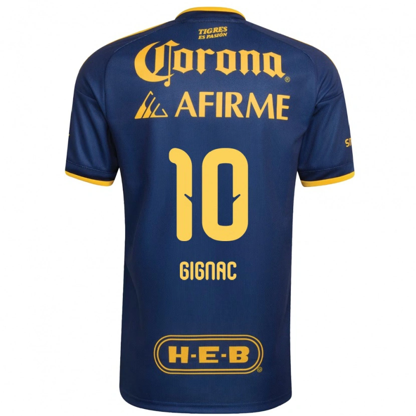 Danxen Kid Andre-Pierre Gignac #10 Royal Blue Yellow Away Jersey 2026/27 T-Shirt