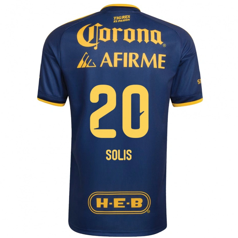 Danxen Kid Ofelia Solis #20 Royal Blue Yellow Away Jersey 2026/27 T-Shirt
