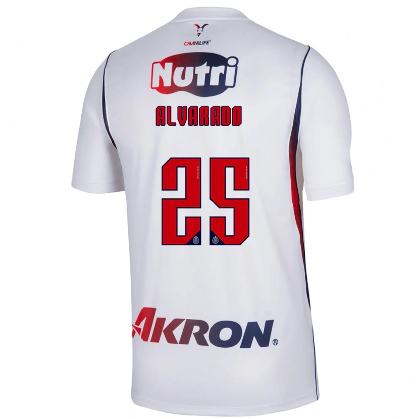Danxen Kid Roberto Alvarado #25 Red White Navy Blue Away Jersey 2026/27 T-Shirt