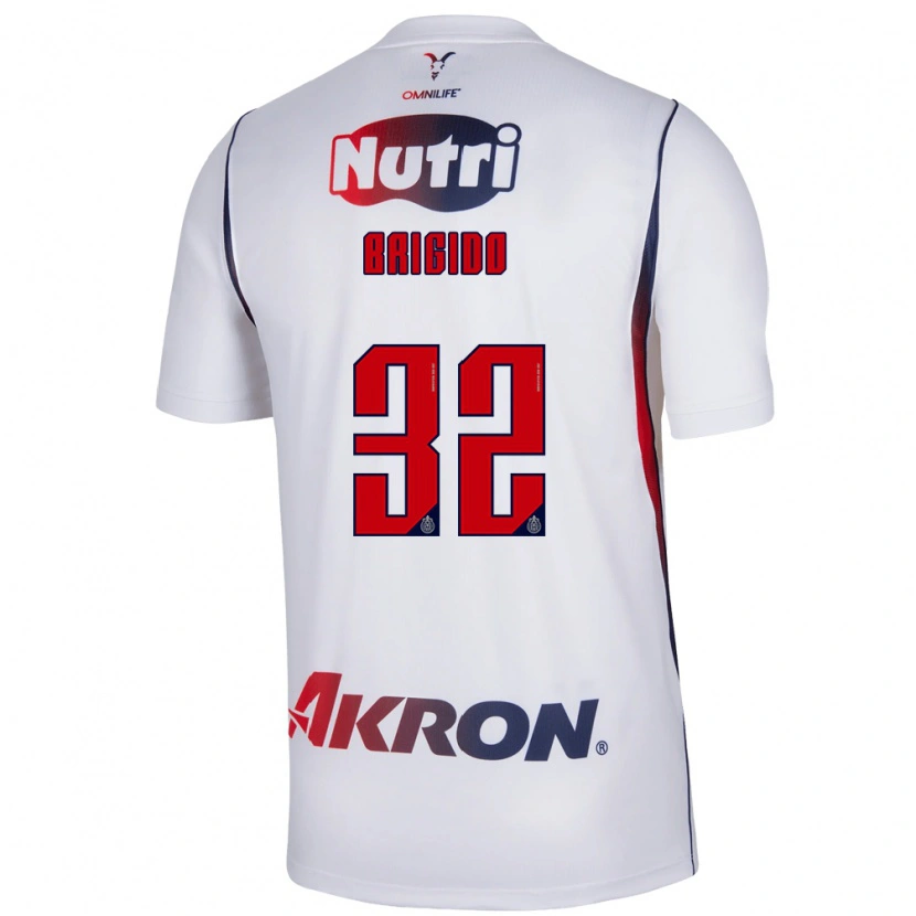 Danxen Kid Jesús Brígido #32 Red White Navy Blue Away Jersey 2026/27 T-Shirt