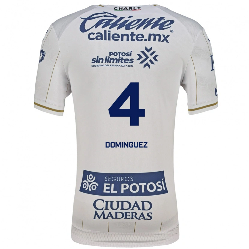 Danxen Kid Julio Cesar Dominguez #4 White Blue Away Jersey 2026/27 T-Shirt