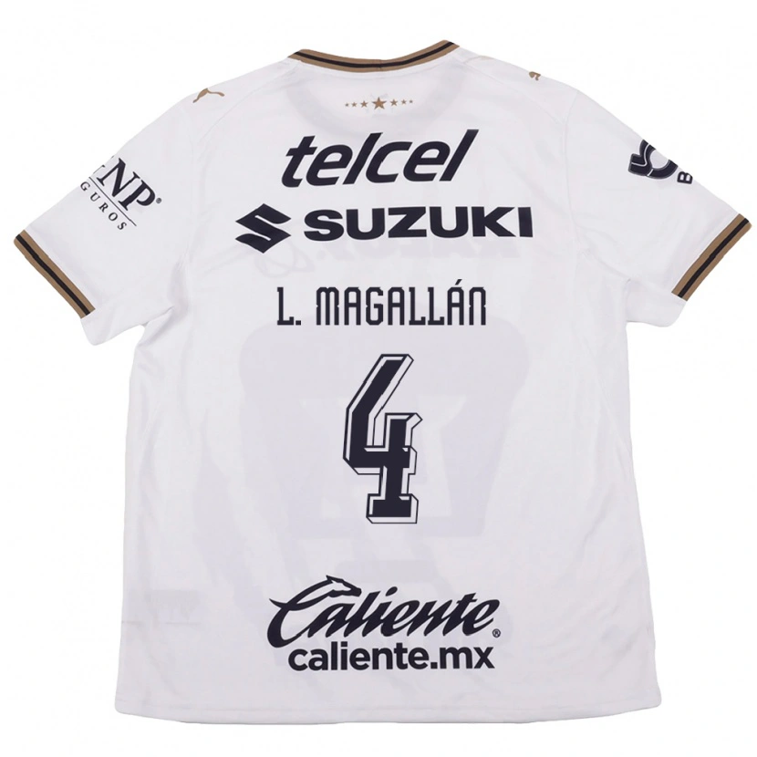 Danxen Kid Lisandro Magallan #4 White Black Brown Away Jersey 2026/27 T-Shirt